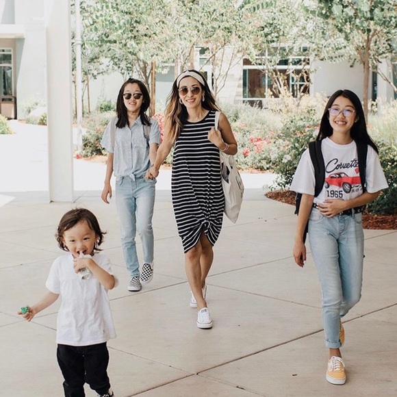 St. John's Bay Dresses & Skirts - St. John’s Bay Striped Sleeveless Midi Dress